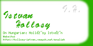 istvan hollosy business card